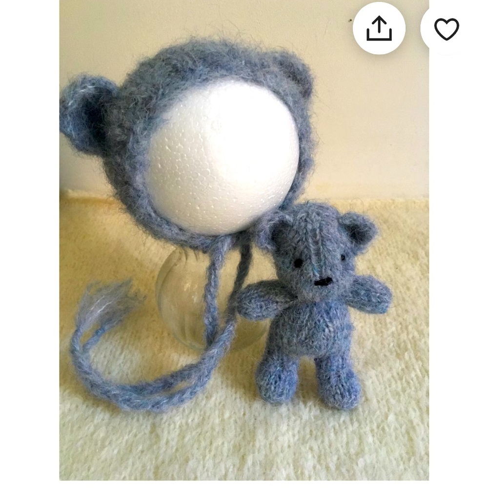 Newborn Photo Shoot Teddy Hat